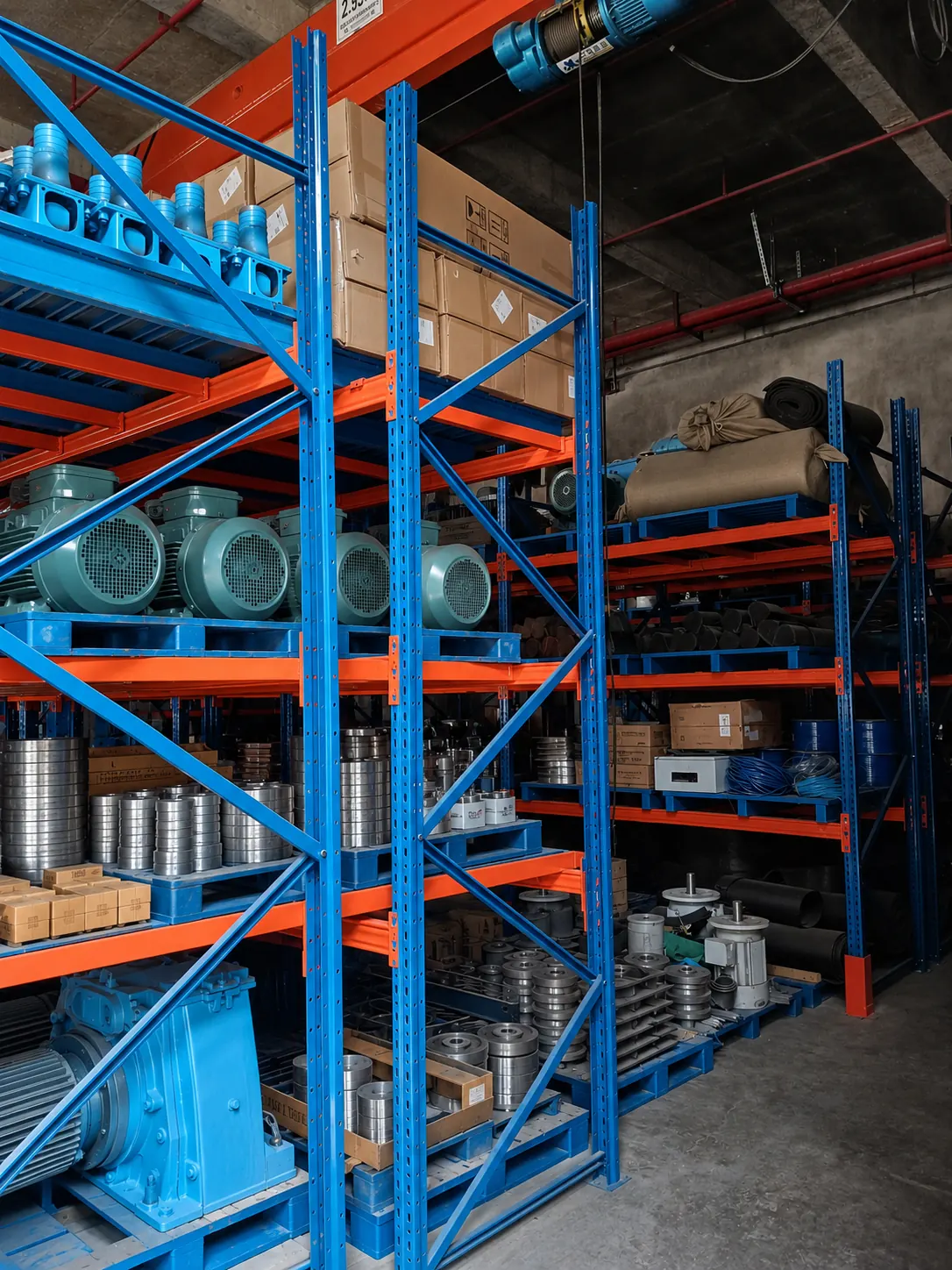 Shot blasting spare parts and replacement components in Xindong warehouse