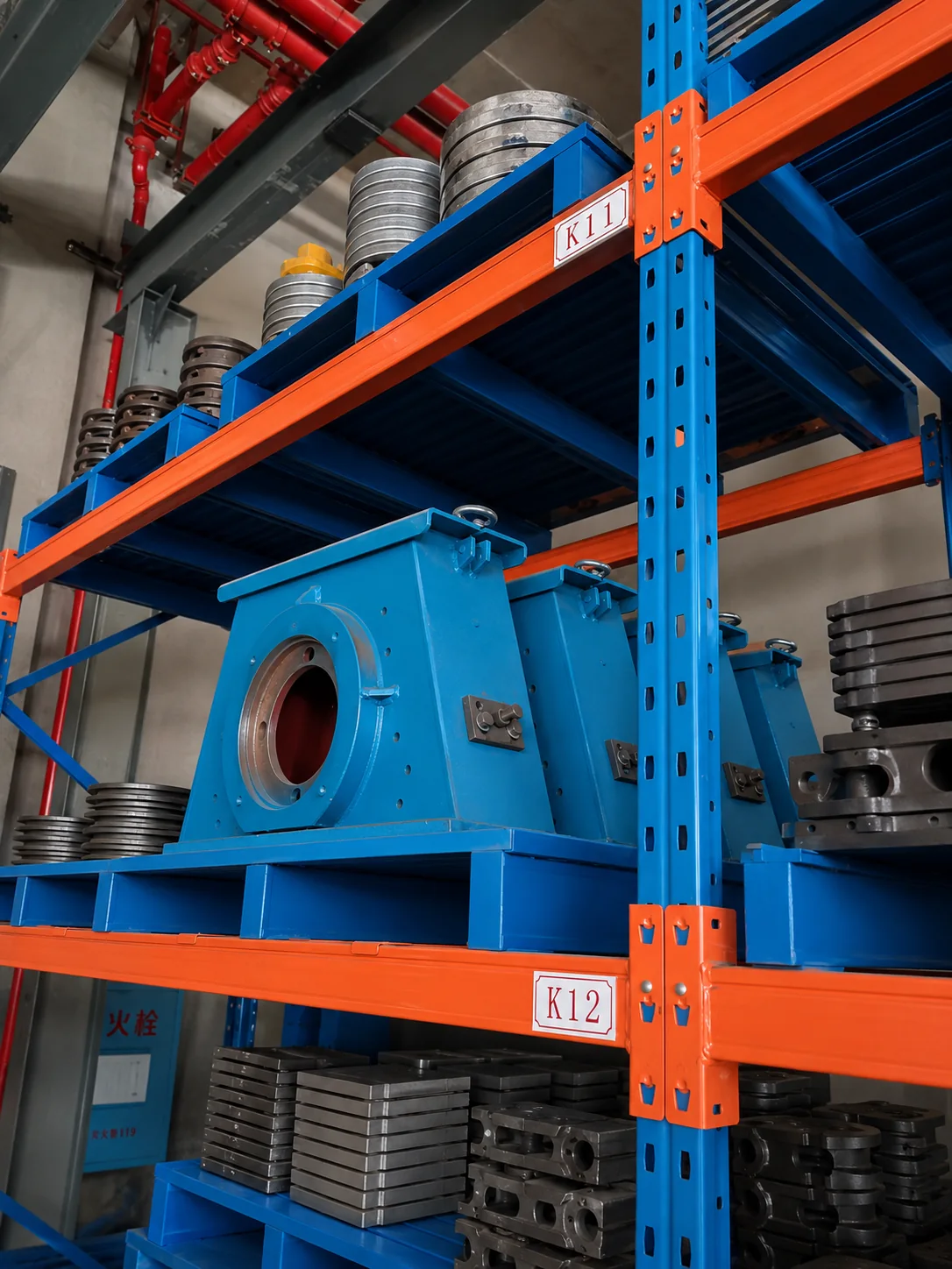 Blast wheel housings and shot blasting spare parts in warehouse stock