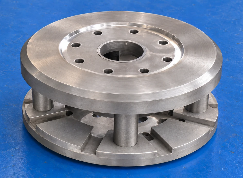 Photographed blast wheel rotor / bare wheel