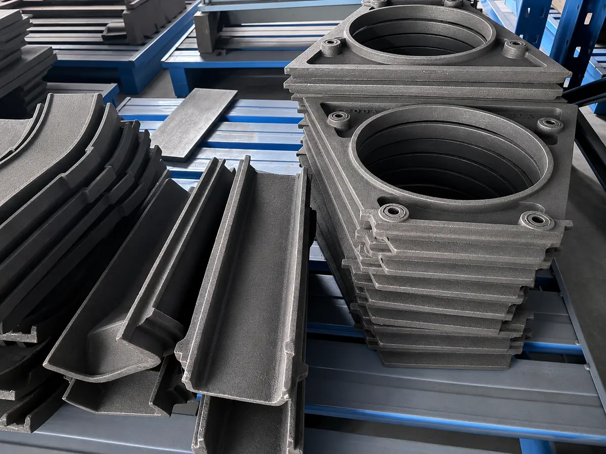 Real wear plates and chamber liners for shot blasting machine